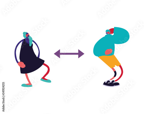 couple talking to snuff doctor on white background