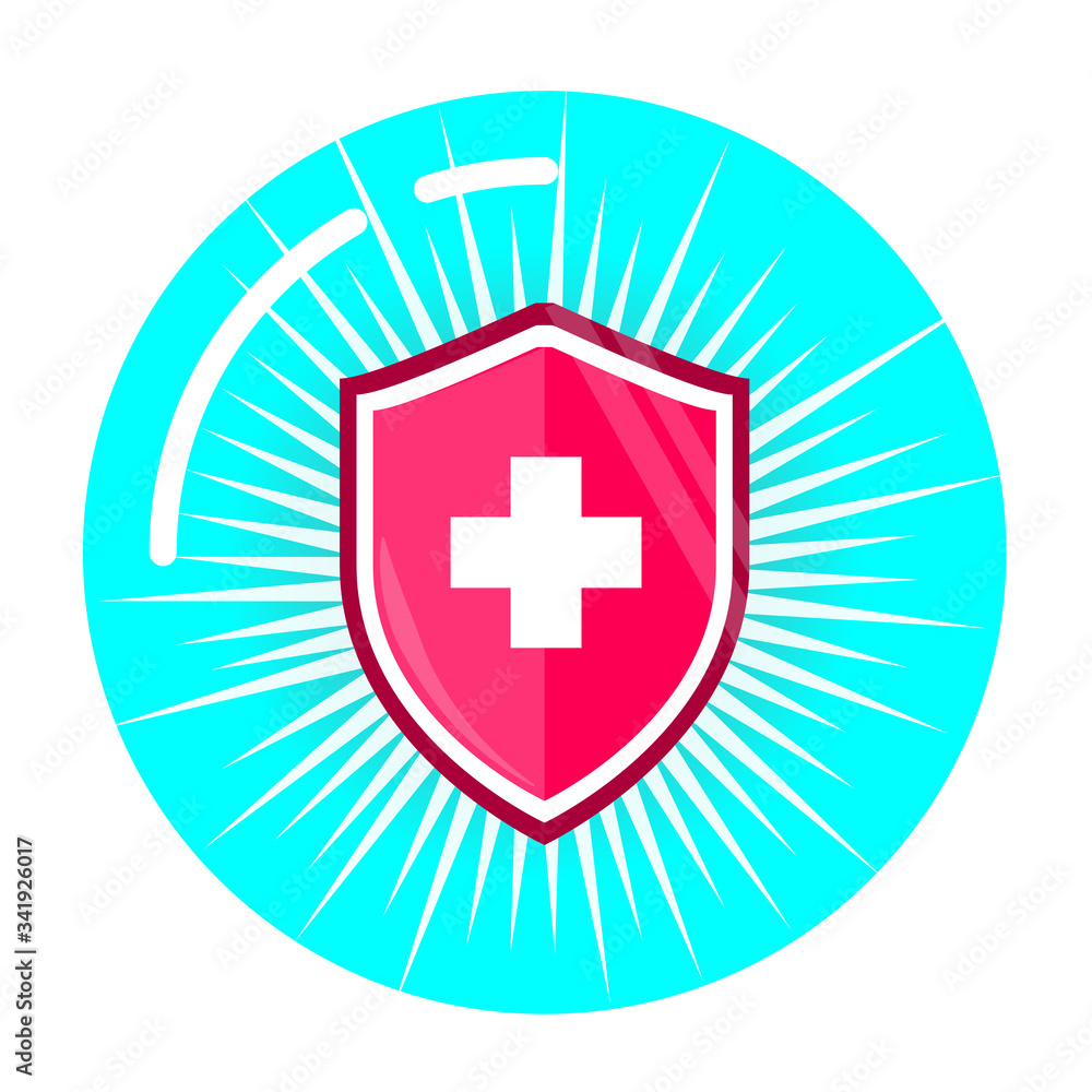 Vector icon of the immune system. immune system. Protection of health bacterial viruses. Prevention of human germs medically. Vector icon of the immune system. immune system. Protection of health bacterial viruses. Prevention of human germs medically.