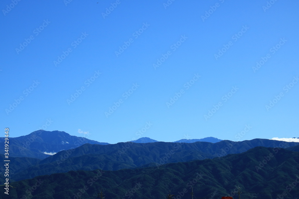 Obraz premium 中央自動車道 駒ヶ岳サービスエリアからの風景