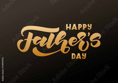 Happy Father's day hand drawn lettering