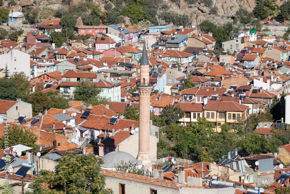 Afyonkarahisar, Turkey - a city famous for its thermal baths, Afyonkarahisar displays a many wonderful spots. Here in particular the typical ottoman Old Town 