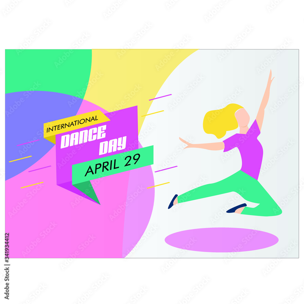 Dance Day, creative banner or poster for World Dance Day with nice and creative design illustration