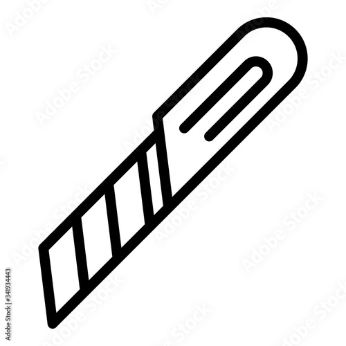 Home cutter icon. Outline home cutter vector icon for web design isolated on white background