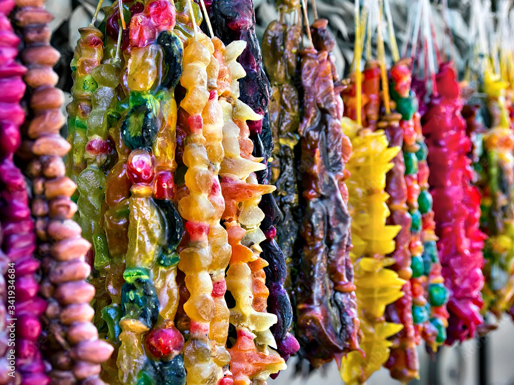 Fototapeta premium Eastern delicacy churchkhela