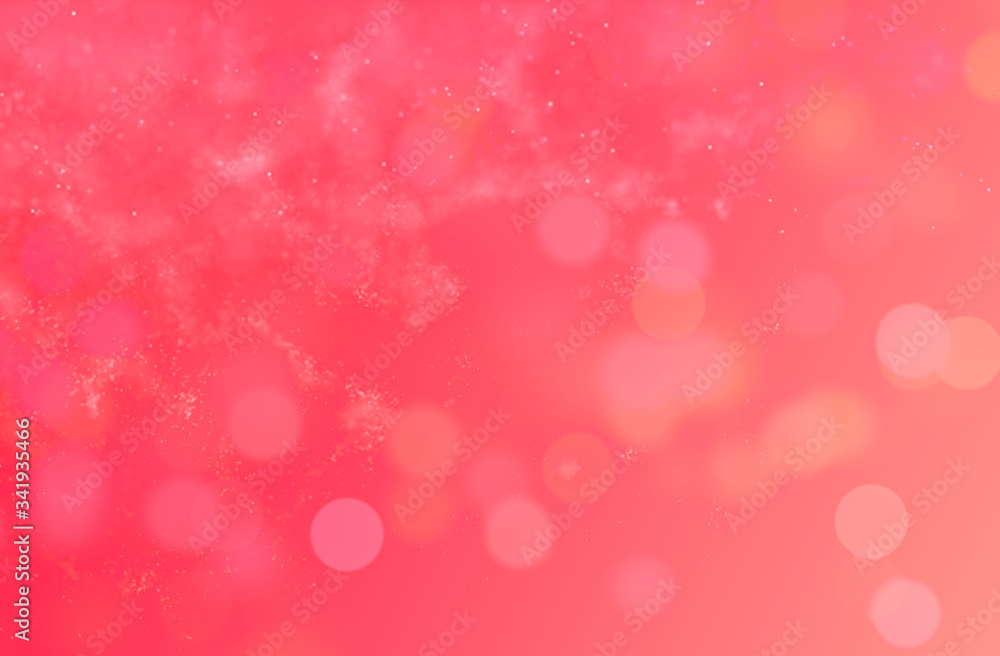 Elegant Cute Pink Gradient Background With Bokeh & Particles. Elegant Cute Pink Gradient Background With Bokeh & Particles.