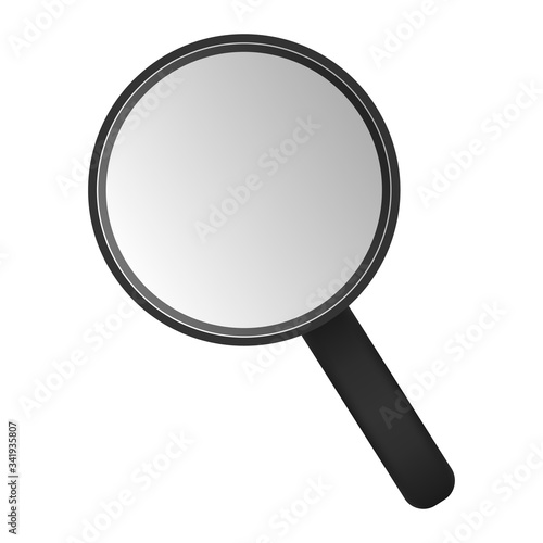Magnifier icon. Magnifier vector illustration isolated on white background