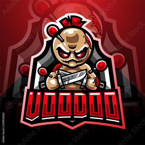 Voodoo esport mascot logo design