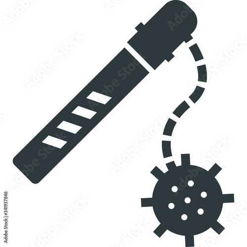 mace black icon on white background