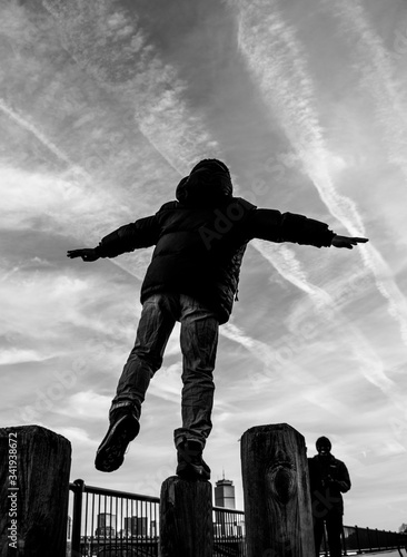 kid flying