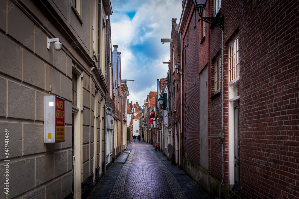 old street in alkmaar