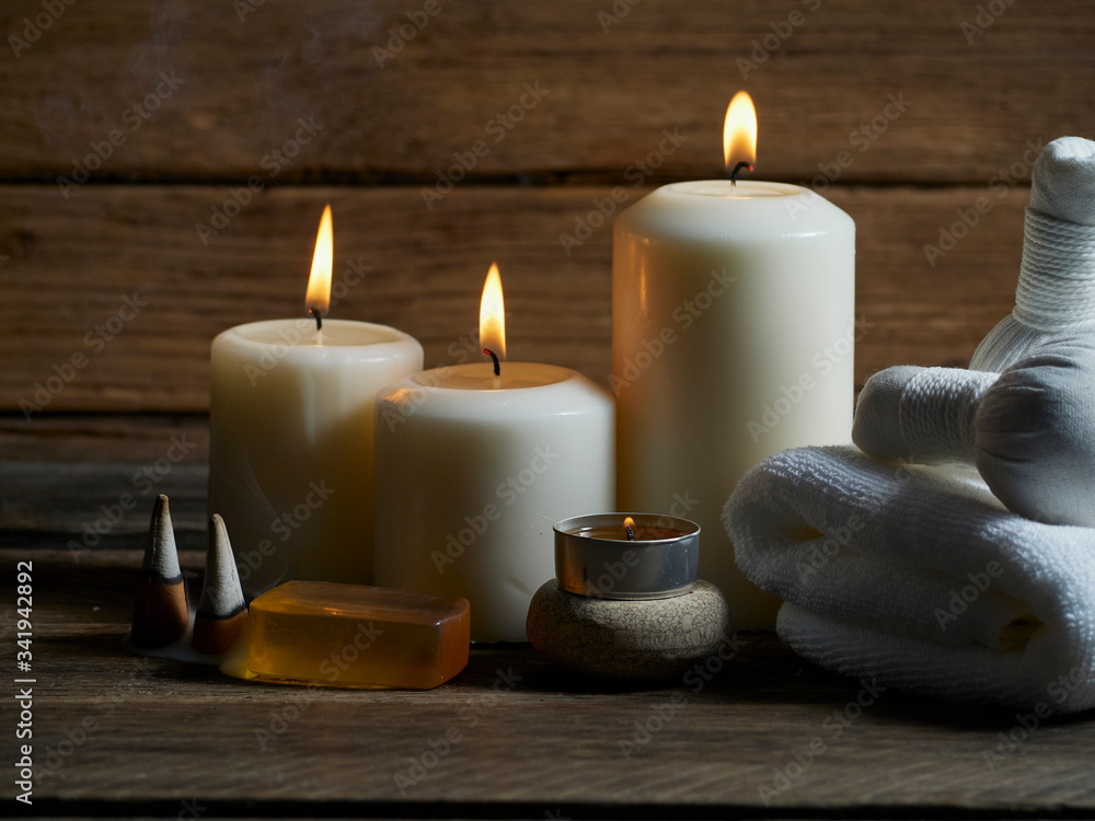 Spa composition on wooden background. Spa composition on wooden background.