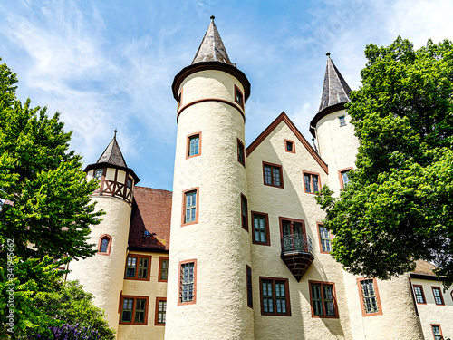 Lohr am Main, Germany - The listed castle complex with the four towers is also called Kurmainzer Castle. photo