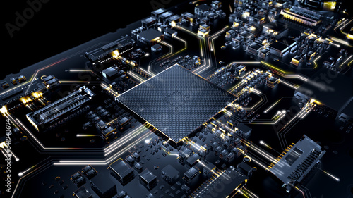 Circuit Board Visual Effects A  Angle 06 Line of Light