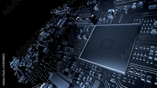 Circuit Board Visual Effects A  Angle 05