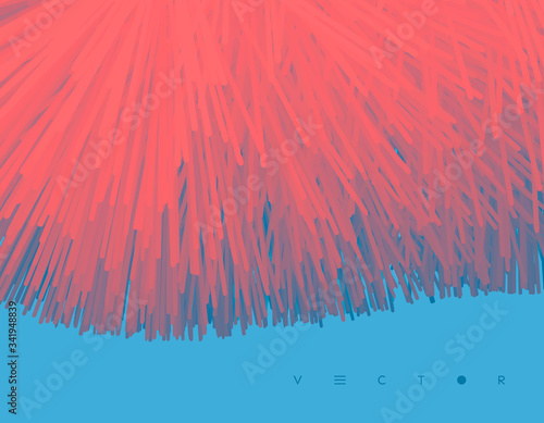 Abstract chaotic background. Vector illustration.