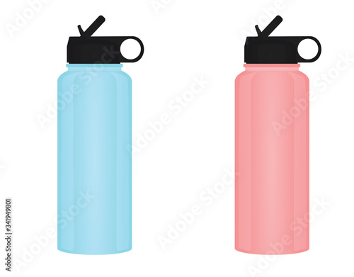 Sport water bottle. vector illustration