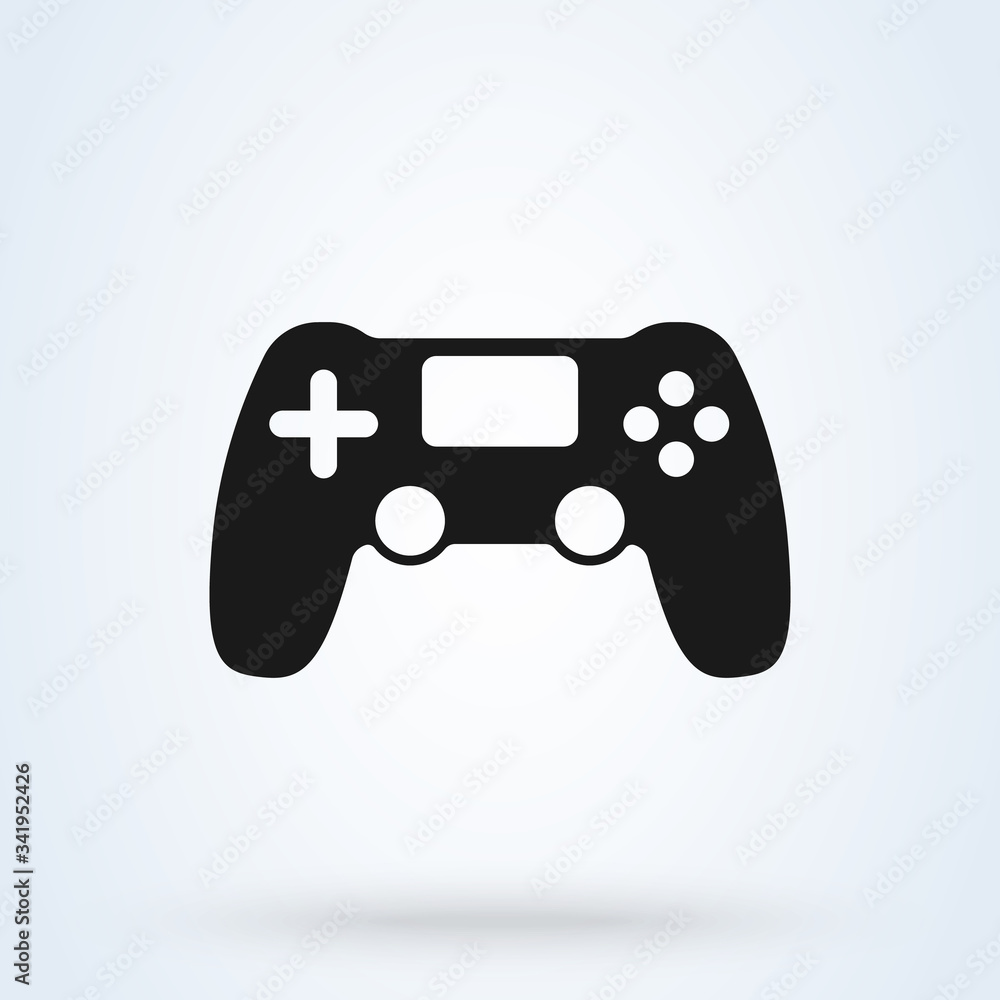 Game controller icon. Video game console. Vector illustration Game controller icon. Video game console. Vector illustration