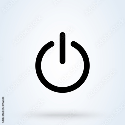 Power on icon. Power off icon. On-Off icon vector illustration