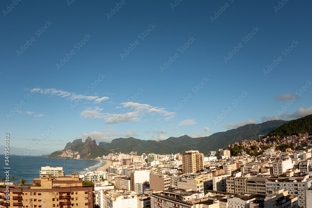 view of Ipanema, Morro Dois Irmaos  mountain Rio de Janeiro