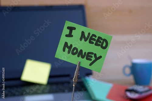 I need money written on a memo