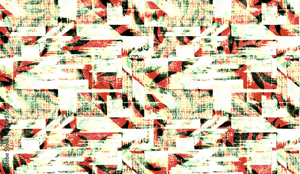 Fototapeta premium Allover Pattern Flower motif Illustrations
