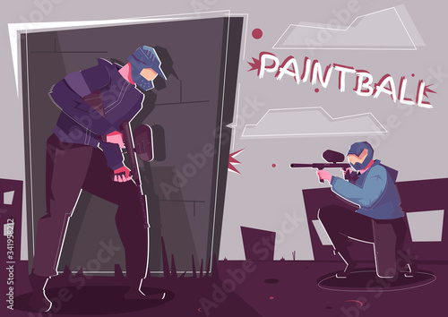 Paintball Flat Poster