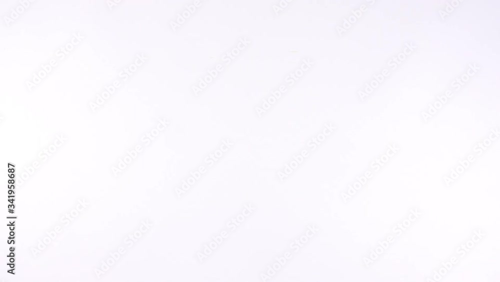 Closeup the motion of tropical palm leaves and shadow on white wall background with copy space. Closeup the motion of tropical palm leaves and shadow on white wall background with copy space.