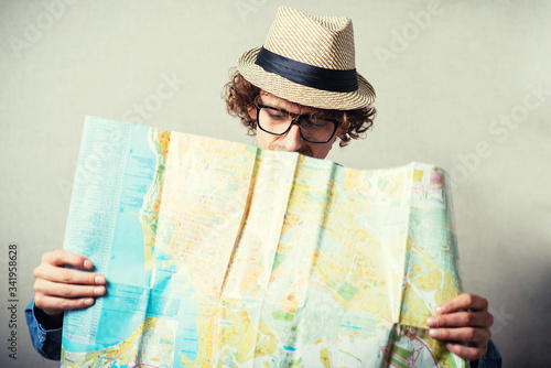 man with a map