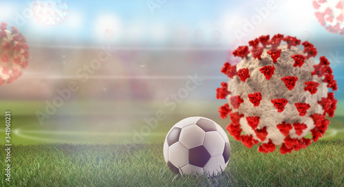 soccer ball and coronavirus...