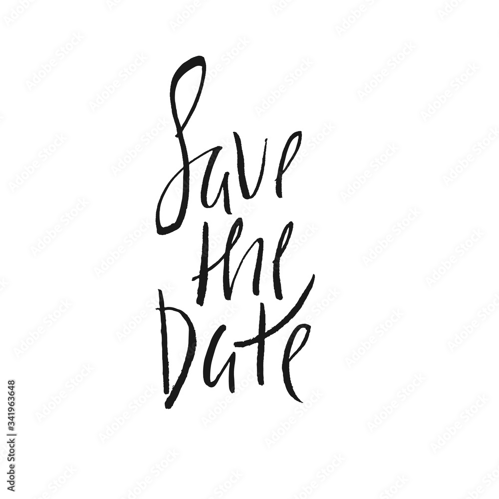 Save the date. lettering Save the date. lettering