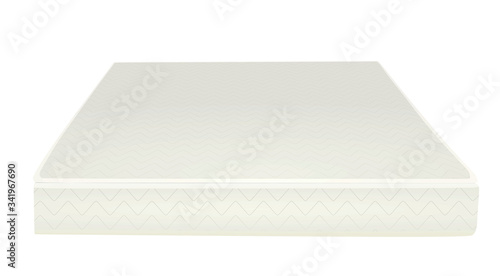 White mattress front side. vector
