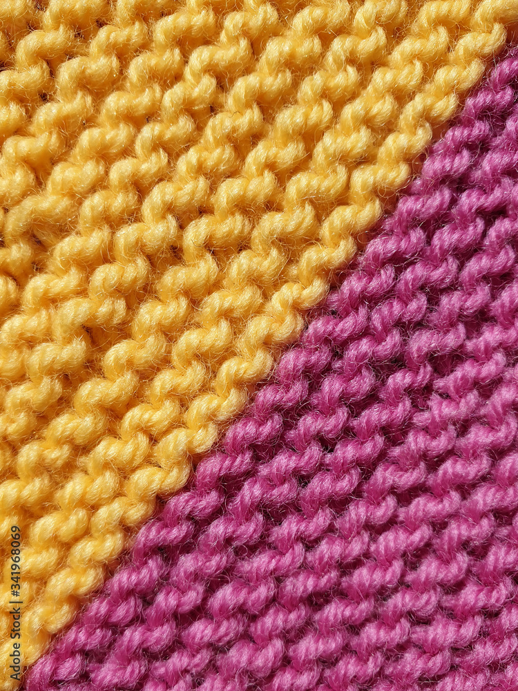 close up of colourful wool