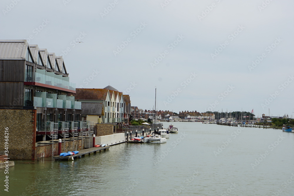Fototapeta premium Littlehampton marina, Sussex, UK, August 2019