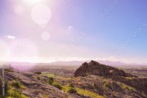 view of the mountains