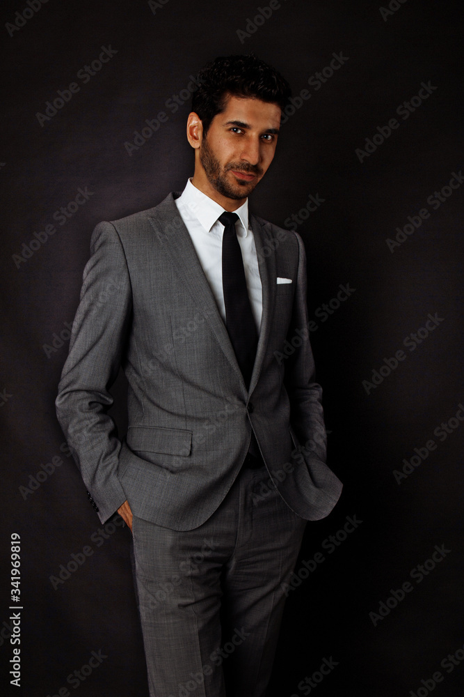 handsome man in business suit in studio handsome man in business suit in studio