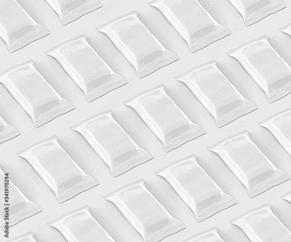 White Cocolate Bar Packaging Mockup, Blank Plastic Candy Container, 3D Rendering isolated on light background White Cocolate Bar Packaging Mockup, Blank Plastic Candy Container, 3D Rendering isolated on light background