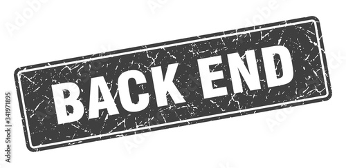 back end stamp. back end vintage black label. Sign