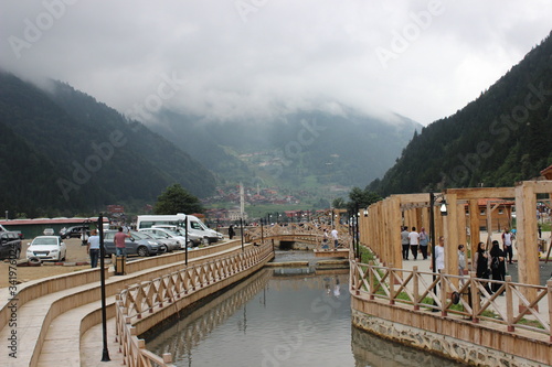 Uzungöl (Long Lake), or in the local Romeyka language: Şeraho, is a lake situated to the south of the city of Trabzon, in the Çaykara district of Trabzon Province, Turkey. Uzungöl is also the name of 
