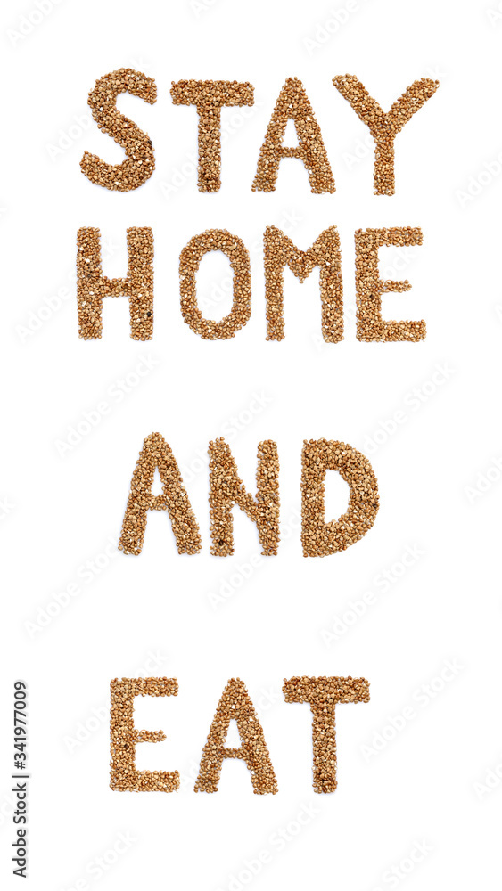 Stay home concept of self-isolation during the Covid-19 coronavirus pandemic. The inscription Stay home concept of self-isolation during the Covid-19 coronavirus pandemic. The inscription