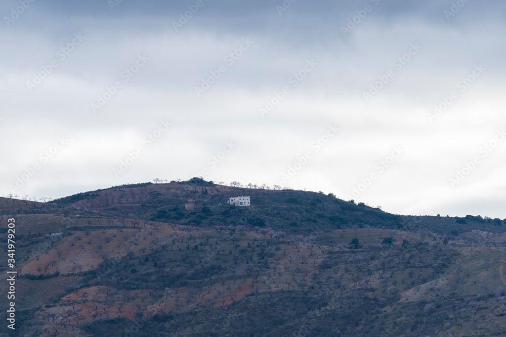 Obraz premium clouds over the mountains of the Alpujarra (Spain)