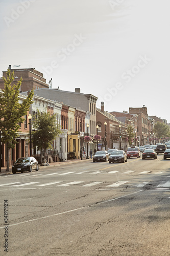 Obraz na płótnie street in the city w salonie