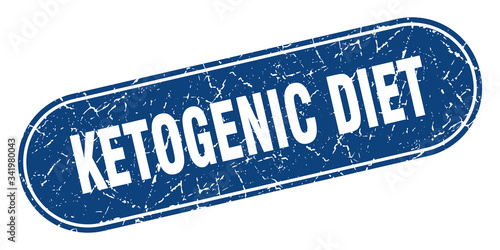 ketogenic diet sign. ketogenic diet grunge blue stamp. Label