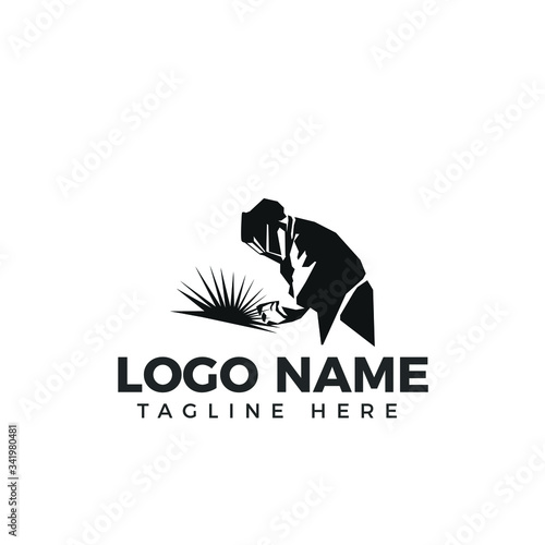 Welding logo industrial  logo company logo design, WELDER LOGO SIMPLE AND CLEAN LOGO 