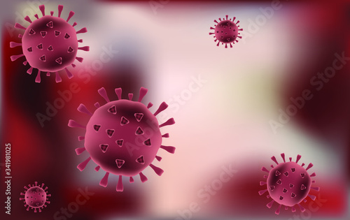Pandemic Coronavirus disease, COVID-19 infection, vector illustration design concept