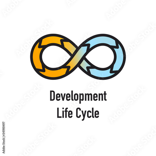 Development Operations & Life Cycle - DevOps Icon