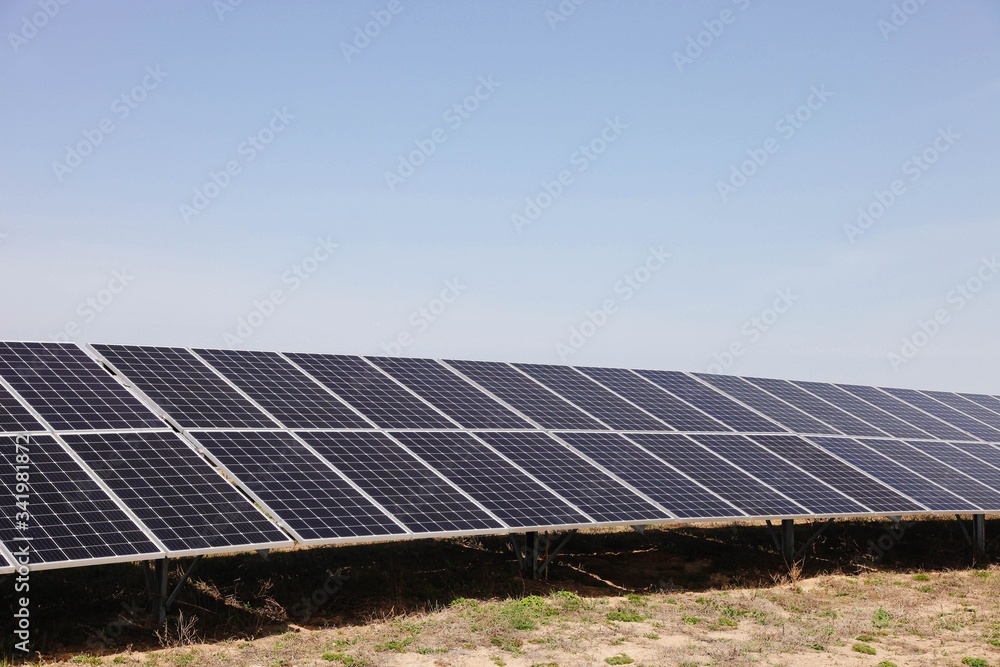 Power plant with solar panels Power plant with solar panels