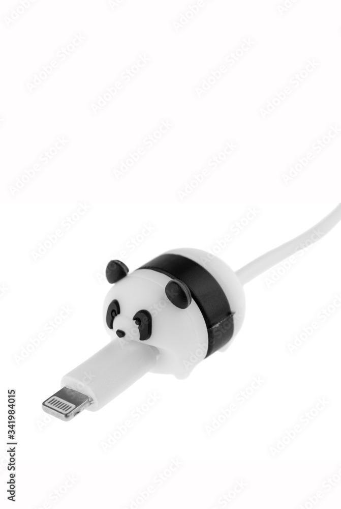 Moscow, Russia - 12/26/2020:
Nozzle for protection of cable against wear, multicolored, in the form of animals and heroes from cartoon Moscow, Russia - 12/26/2020:
Nozzle for protection of cable against wear, multicolored, in the form of animals and heroes from cartoon
