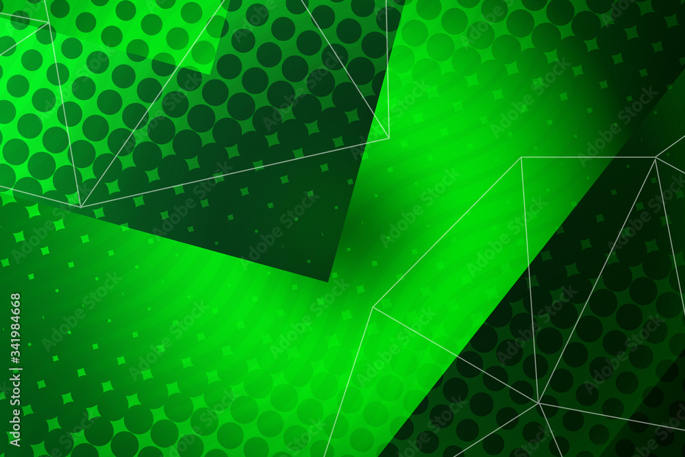 Obraz premium abstract, green, design, wallpaper, pattern, light, black, blue, technology, space, wave, grid, texture, backdrop, motion, fractal, web, line, template, element, concept, science, illustration, art