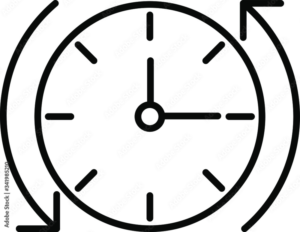 vector icon with the title of a time, with business categories vector icon with the title of a time, with business categories