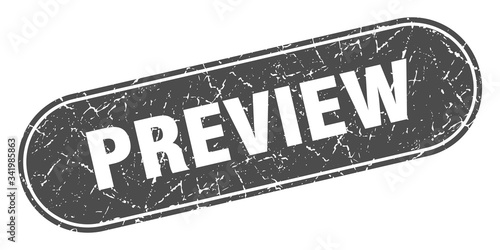 preview sign. preview grunge black stamp. Label